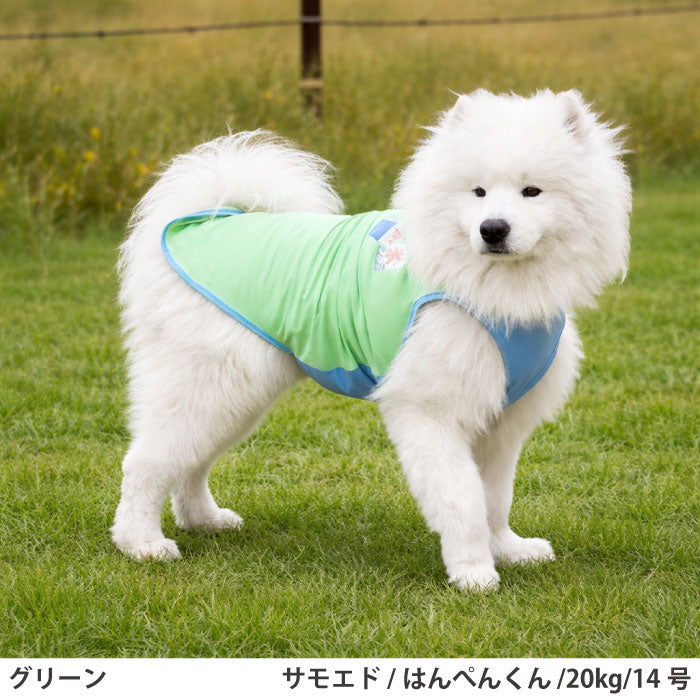 小型～超大型 ダックス 胴長 [全24size展開]<br>光るプリントクールタンク グリーン - VERY-PET