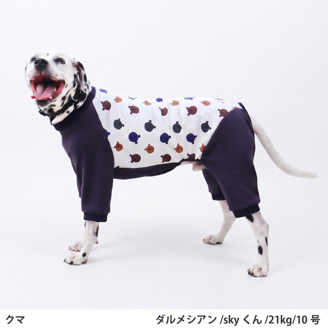 小型～超大型 プリント裏起毛ロンパース