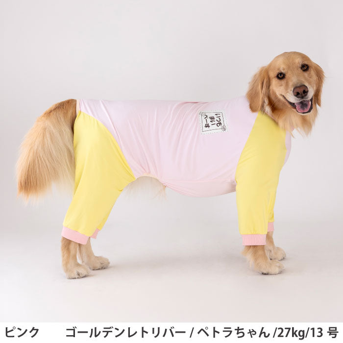 小型～超大型 ダックス 胴長 [全23size展開]<br>光るプリントクールロンパース ピンク - VERY-PET