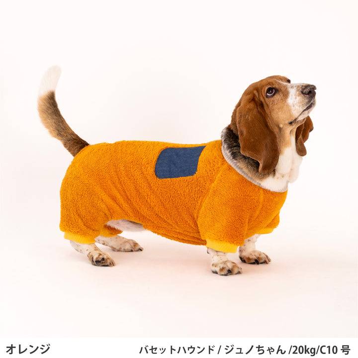 コーギー・バセット ボアフリースロンパース
