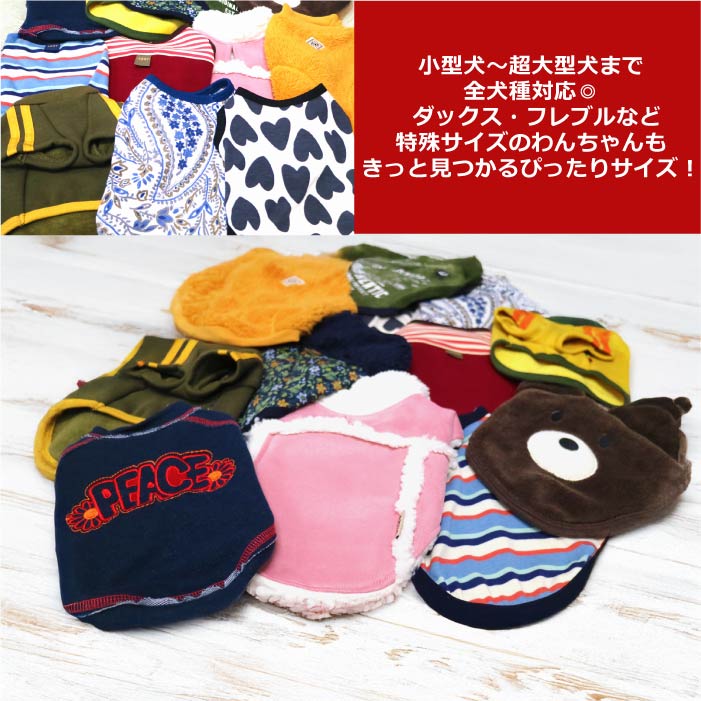 Web限定福袋<br>中型犬5枚入<br>冬服・男女混合デザイン<br>※返品 交換不可