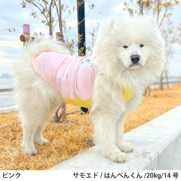 小型～超大型 ダックス 胴長 [全20size展開]<br>光るプリントクールタンク ピンク - VERY-PET