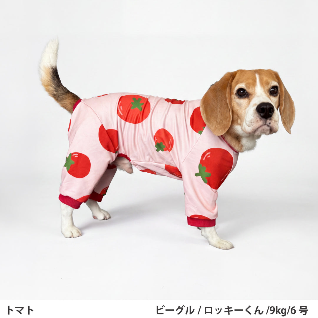 小型～超大型 プリント裏毛ロンパース