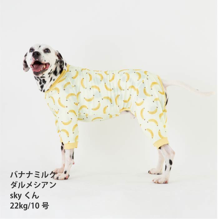 <font size="2">小型～超大型 ダックス 胴長 [全33size展開]</font><br>ポップクールロンパース バナナミルク - VERY-PET