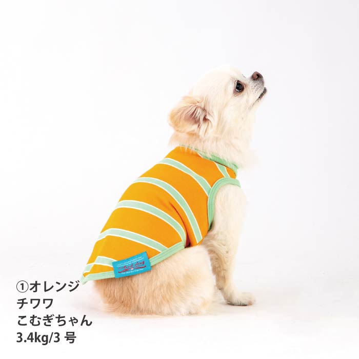 <font size="2">小型～超大型 ダックス 胴長 [全26size展開]</font><br>コットンボーダータンクトップ - VERY-PET