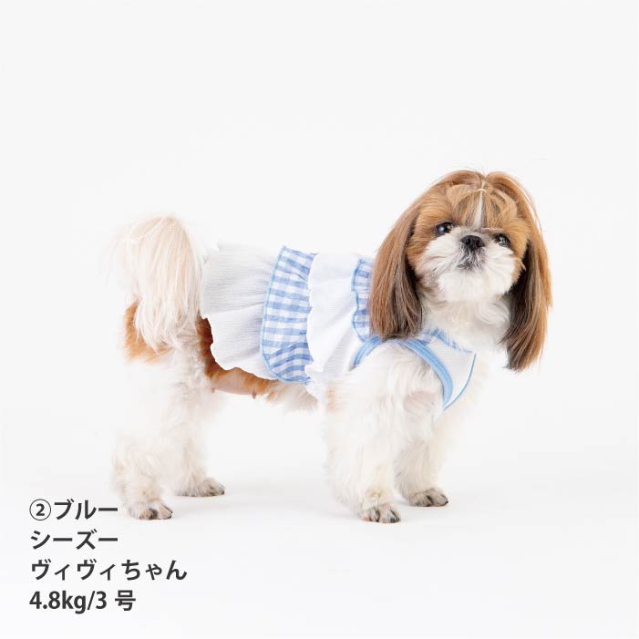 <font size="2">小型 中型 ダックス 胴長 [全14size展開]</font><br>クールフリルワンピース - VERY-PET