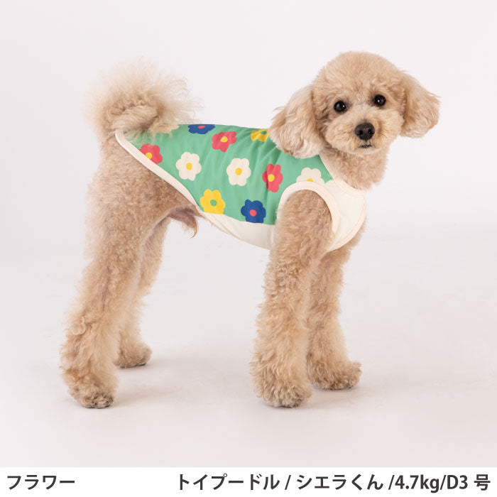 小型～超大型 ダックス 胴長 [全29size展開]<br>プリントクールタンク フラワー - VERY-PET