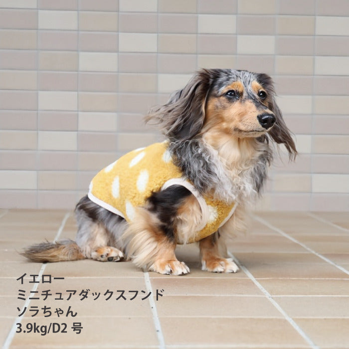 【スタイプレゼント対象商品】小型～大型 ダックス 胴長 [全20size展開]<br>背開きドットタンク - VERY-PET