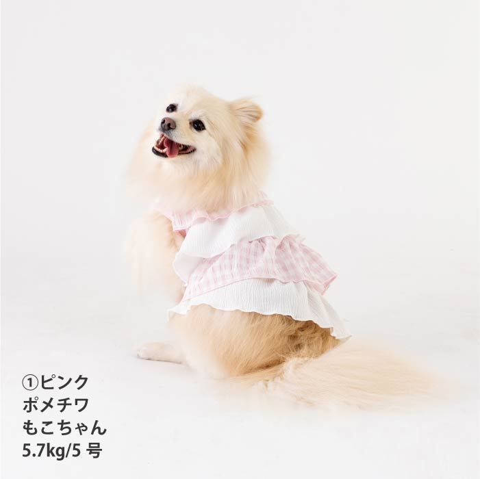 <font size="2">小型 中型 ダックス 胴長 [全14size展開]</font><br>クールフリルワンピース - VERY-PET