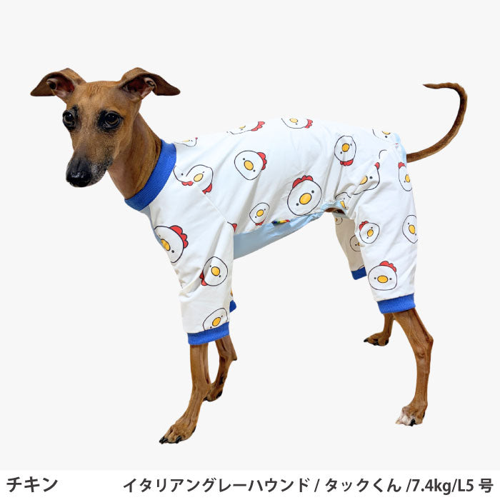 小型～超大型 ダックス 胴長 [全33size展開]<br>プリントクールロンパース チキン - VERY-PET