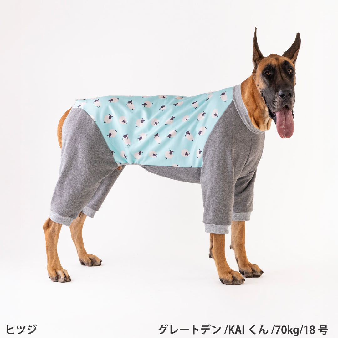 小型～超大型 プリント裏起毛ロンパース