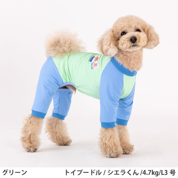 小型～超大型 ダックス 胴長 [全30size展開]<br>光るプリントクールロンパース グリーン - VERY-PET