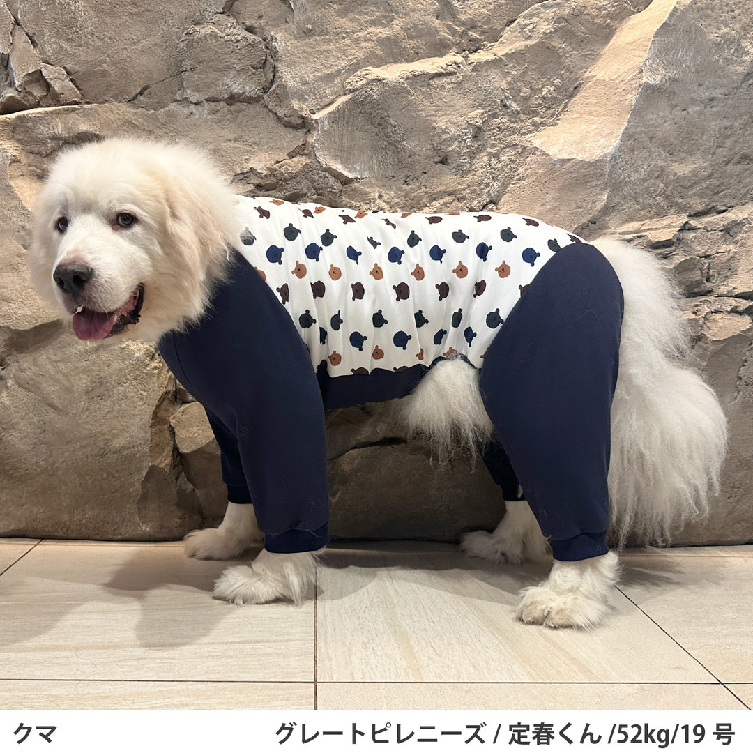 小型～超大型 プリント裏起毛ロンパース