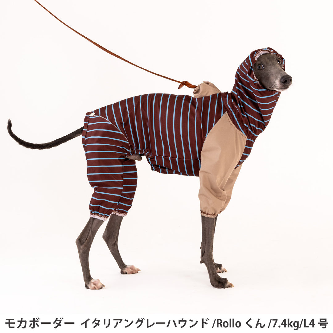 ダックス・トイプードル・胴長 [シリーズ全33size展開] BREATH FIT RAIN WEAR -FULLCOVER&amp;STRETCH-