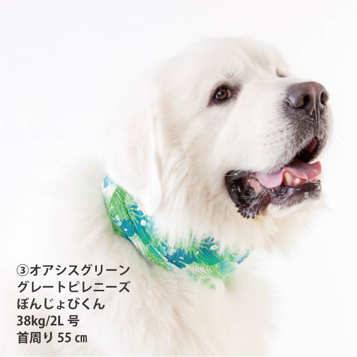 熱中症対策に！専用やわらか保冷剤付<br>保冷剤なしでもヒンヤリ！プリントCOOLバンダナ - VERY-PET