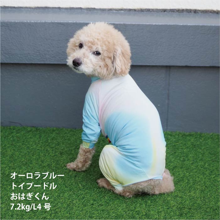 <font size="2">小型～超大型 ダックス 胴長 [全33size展開]</font><br>リラックスクールロンパース オーロラブルー - VERY-PET