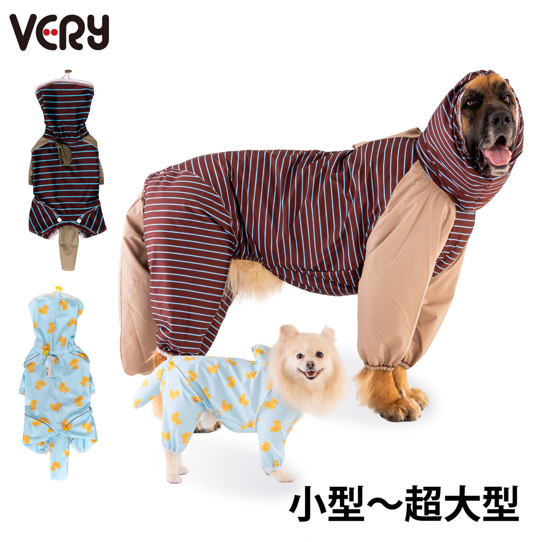 小型～超大型 [シリーズ全33size展開] BREATH FIT RAIN WEAR -FULLCOVER&amp;STRETCH-