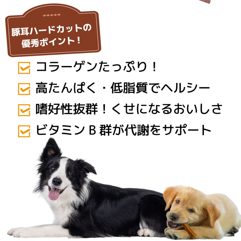 犬おやつ　国産豚耳ハードカット 300g