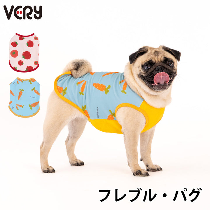 フレブル・パグ プリント裏毛タンクトップ