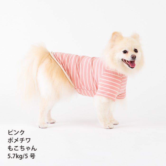 <font size="2">小型～超大型 ダックス 胴長 [全30size展開]</font><br>BORDERS CLUB Tシャツ レッド/ピンク - VERY-PET