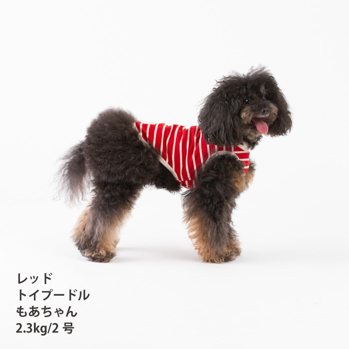 <font size="2">小型～超大型 ダックス 胴長 [全30size展開]</font><br>BORDERS CLUB タンクトップ レッド/ピンク - VERY-PET
