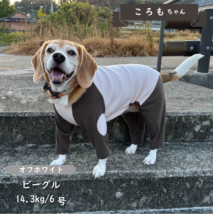 ストレッチ肘あて付きカバーオール 中型犬 - VERY-PET