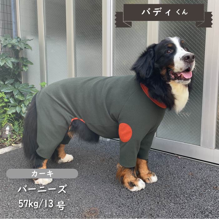 ストレッチ肘あて付きカバーオール 超大型犬 - VERY-PET