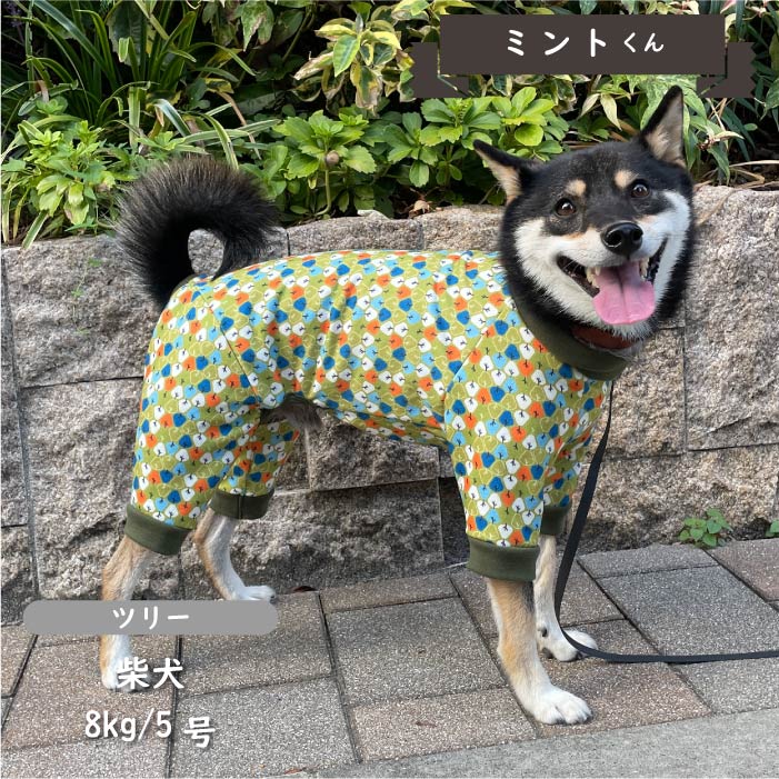 裏起毛プリントカバーオール 小型犬・胴長 - VERY-PET