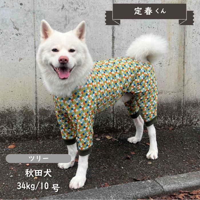 裏起毛プリントカバーオール 大型犬 - VERY-PET