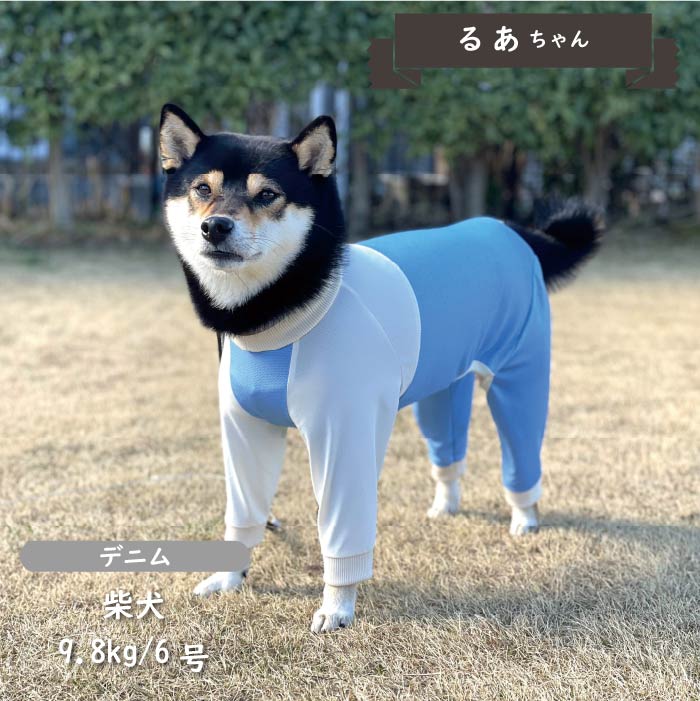 接触冷感&濡らして冷たい<br>クール切替えカバーオール 中型犬 - VERY-PET