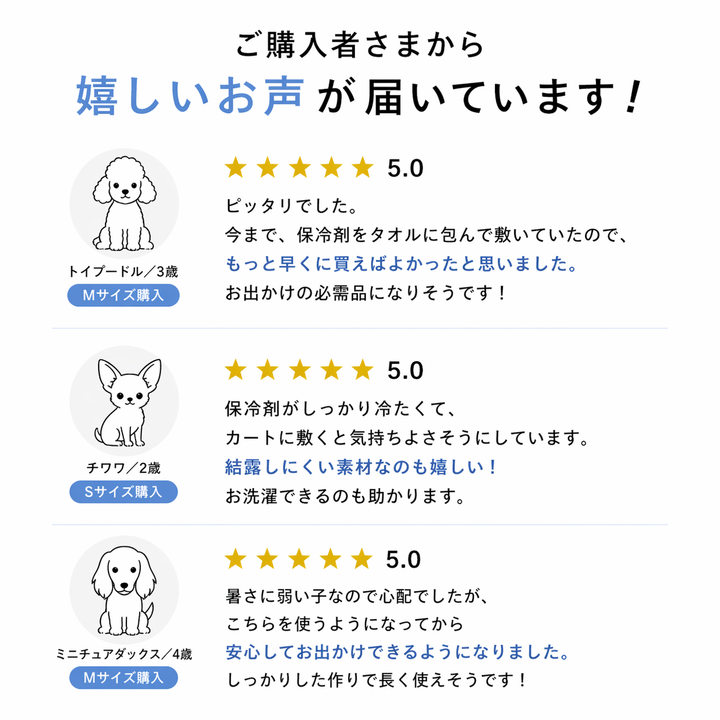 熱中症対策に！専用やわらか保冷剤付　デザインカバーCOOLマット - VERY-PET