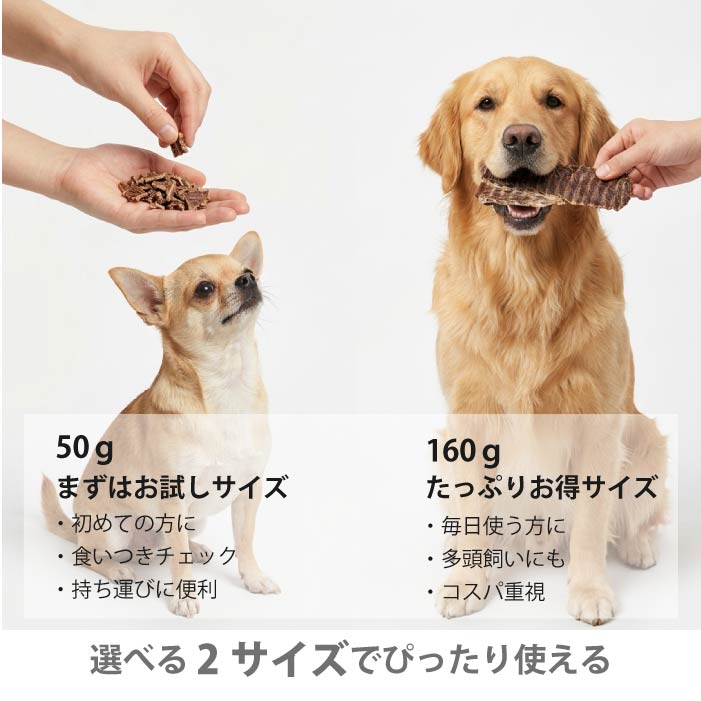 HOKKAIDO NATURAL SELECTION 無添加北海道産牛干し肉 50g/160g - VERY-PET