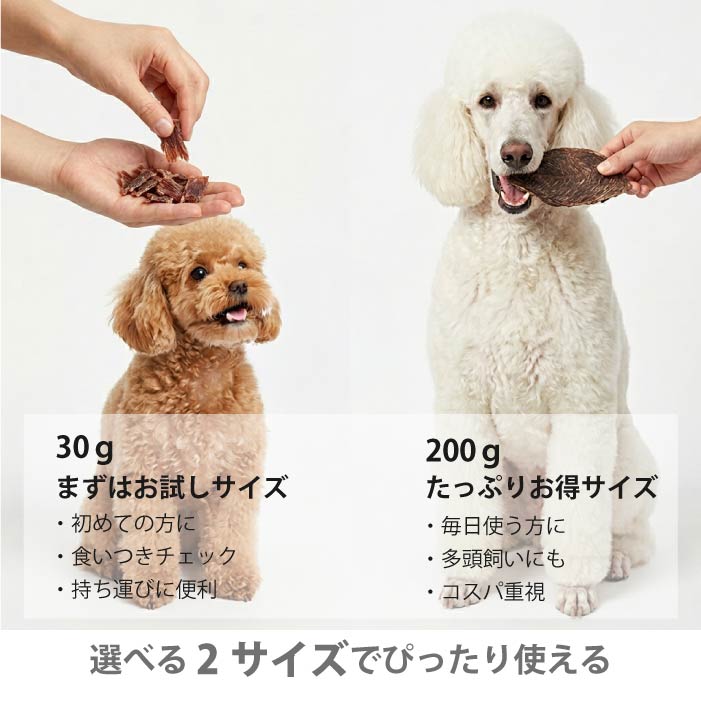 HOKKAIDO NATURAL SELECTION 無添加北海道産エゾ鹿干し肉 吟造り 30g/200g - VERY-PET