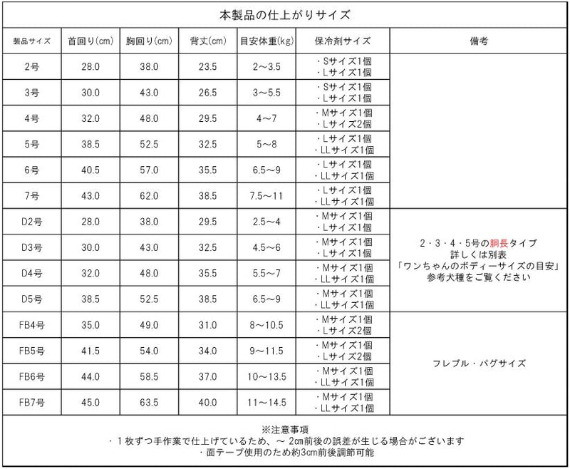 <font size="2">小型～超大型 ダックス 胴長 [全26size展開]</font><br>熱中症対策に！専用やわらか保冷剤付<br>ワンクールベスト