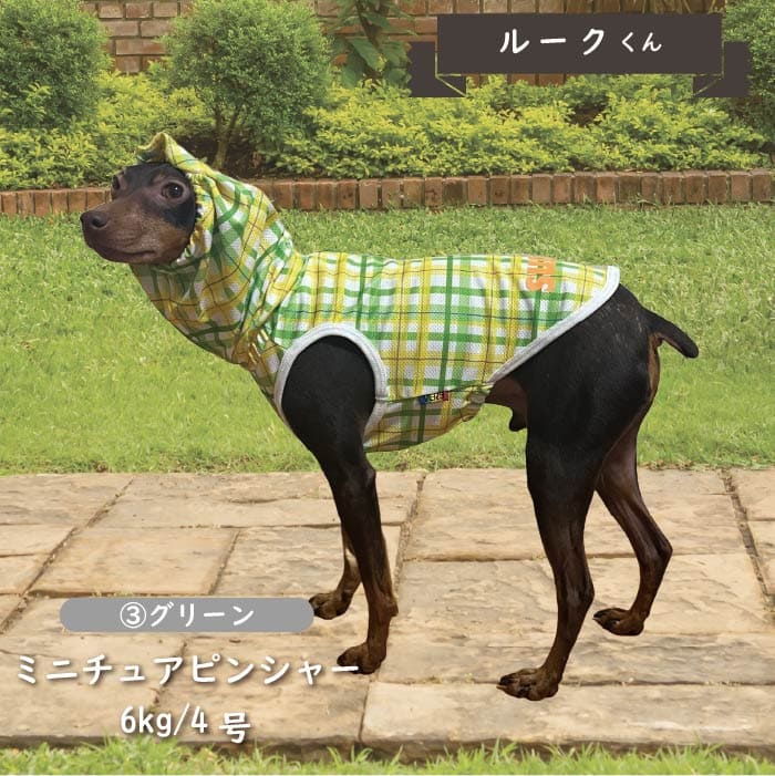 接触冷感 フード付き撥水クールタンクトップ 小型犬・胴長・ダックス - VERY-PET