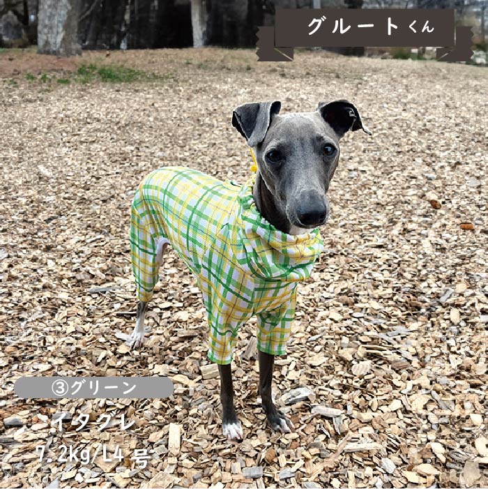 接触冷感 フード付き撥水クールカバーオール 小型犬・胴長 - VERY-PET