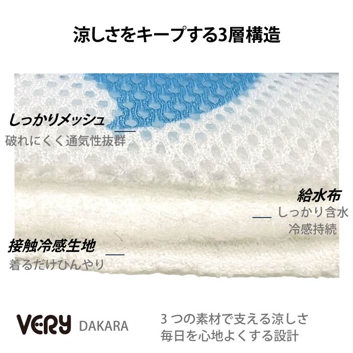 小型～超大型 ダックス 胴長 [全29size展開]<br>水に濡らすだけでひんやり快適 ワンクールウォーター - VERY-PET