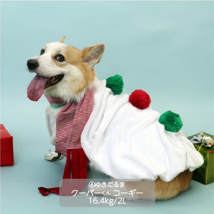 <font size="3">大型犬</font> <br>クリスマスコスチューム ゆきだるま