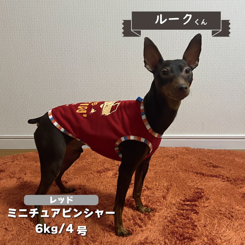 【2点以上購入で50％OFF】ロゴプリント　タンクトップ　小型・胴長・ダックス - VERY-PET