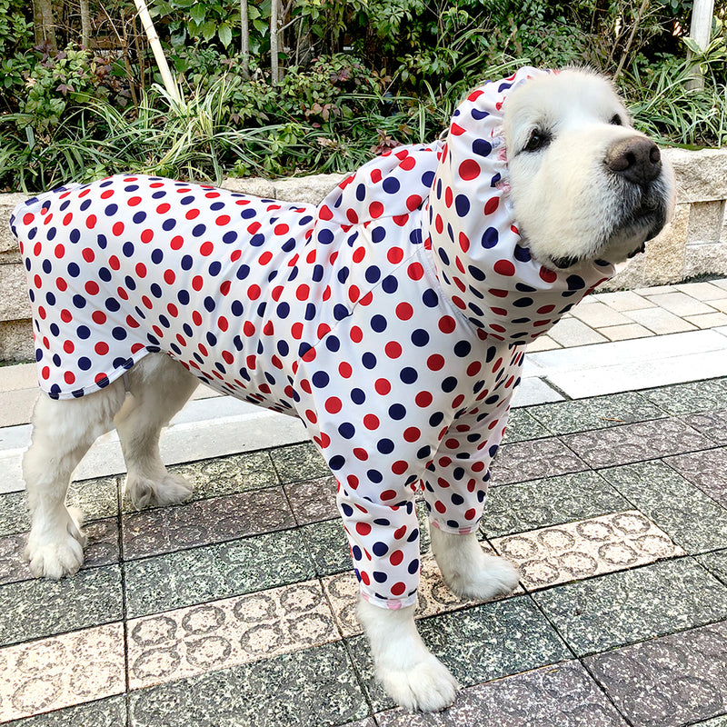 ストレッチフルカバー レインコート 2脚タイプ 大型犬用 - VERY-PET