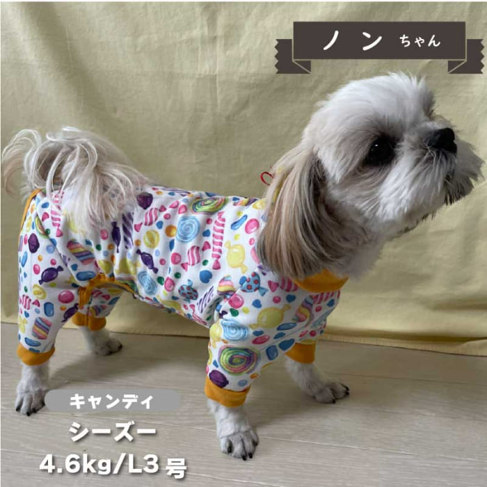 裏起毛プリントカバーオール 小型犬 - VERY-PET