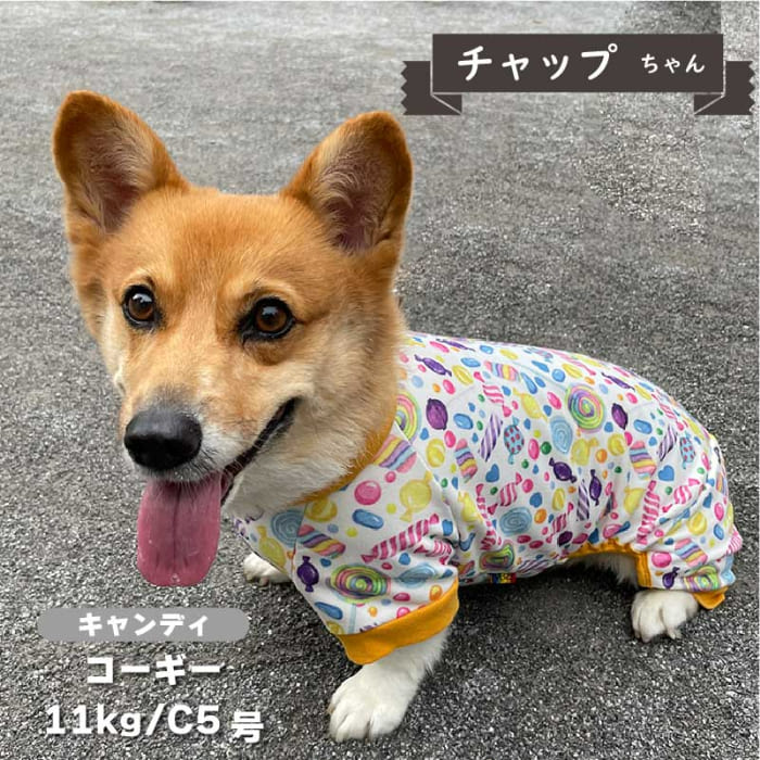 裏起毛プリントカバーオール コーギー - VERY-PET