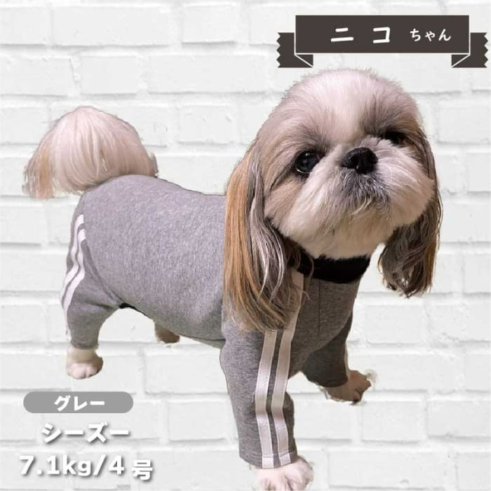 ジャージ風カバーオール 小型犬 - VERY-PET