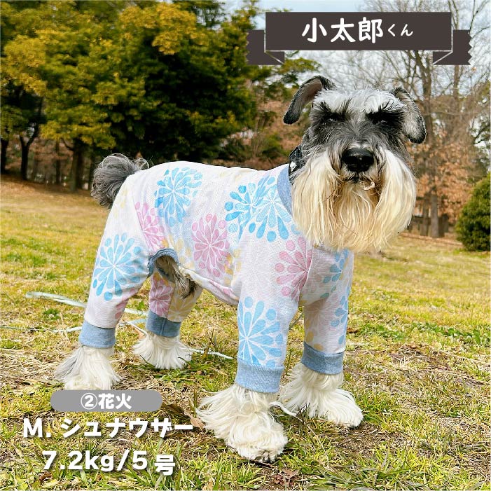 【接触冷感&amp;濡らして冷たい】<br>クールプリントカバーオール 小型犬・胴長 - VERY-PET