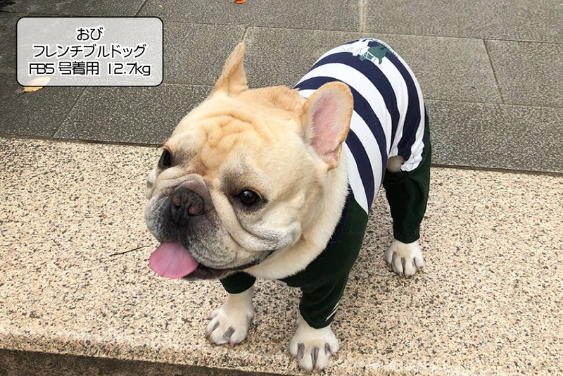 犬 服 VERY 【盲導犬 サポート カバーオール】 小型犬 犬服 ロンパース ボーダー 秋冬 ベリー - VERY-PET